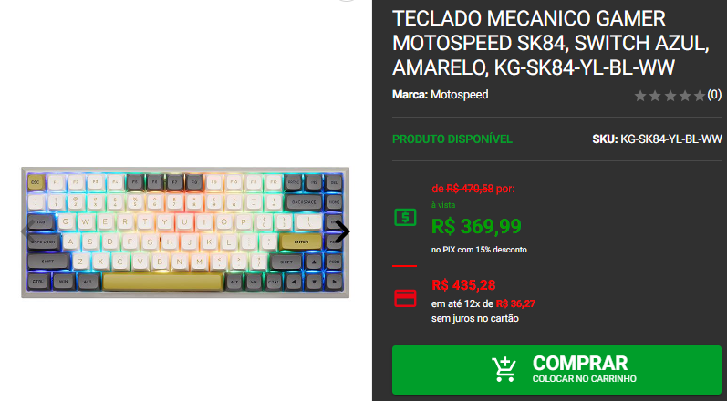 Teclado mecânico: 3 opções com layout compacto em promoção 2 Teclado mecânico: 3 opções com layout compacto em promoção Captura de tela 2024 10 21 181651.png