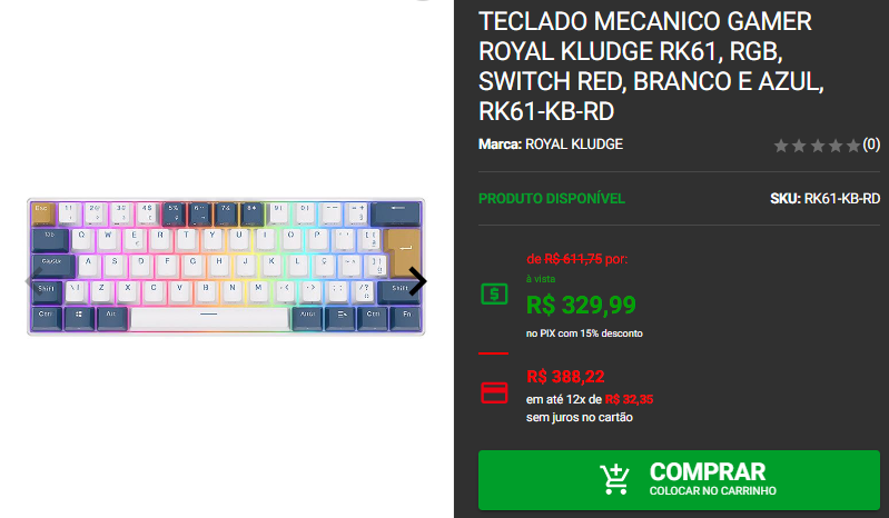 Teclado mecânico: 3 opções com layout compacto em promoção 4 Teclado mecânico: 3 opções com layout compacto em promoção Captura de tela 2024 10 21 182534.png
