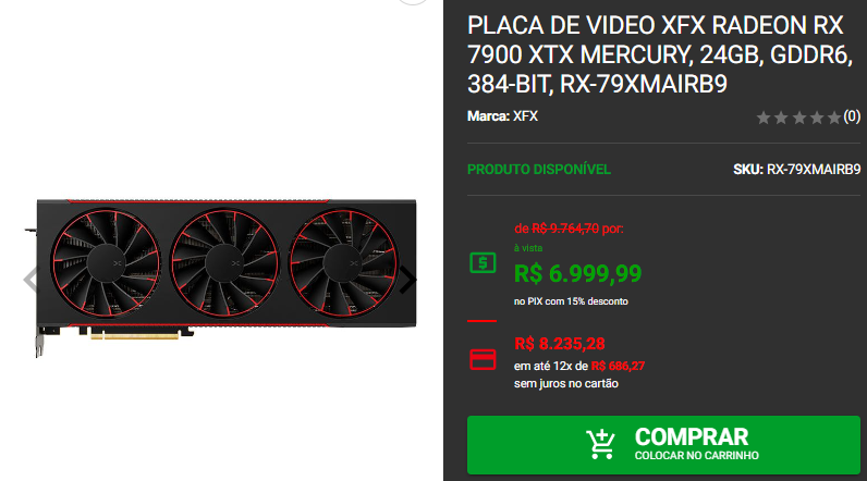 Placa de vídeo: 3 opções da AMD em promoção na Pichau 4 Placa de vídeo: 3 opções da AMD em promoção na Pichau Captura de tela 2024 10 21 192449.png
