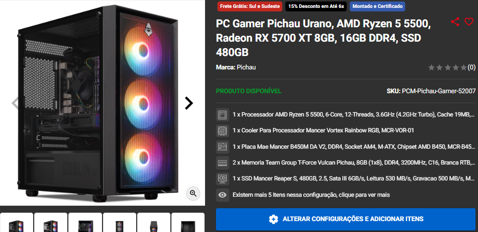 VALORANT: 3 opções de PC Completo para jogar com mais de 200 FPS 3 VALORANT: 3 opções de PC Completo para jogar com mais de 200 FPS Captura de tela 2024 10 24 173901.png