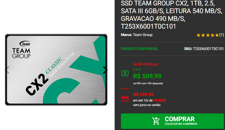 SSD: 3 opções SATA III em promoção no site da Pichau 3 SSD: 3 opções SATA III em promoção no site da Pichau Captura de tela 2024 10 28 172831.png