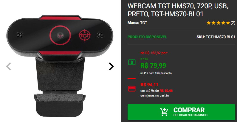 Promoção Halloween: 3 webcams em promoção na Pichau Captura de tela 2024 10 29 172844.png