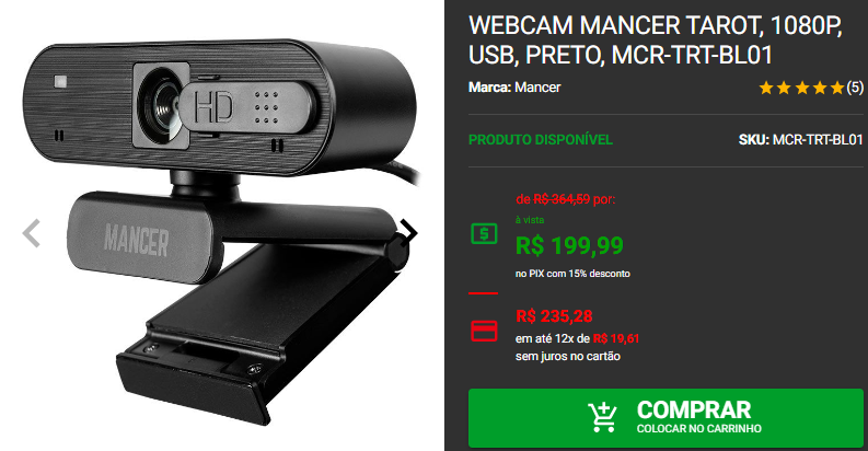 Promoção Halloween: 3 webcams em promoção na Pichau Captura de tela 2024 10 29 173354.png