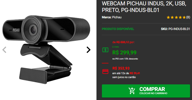 Promoção Halloween: 3 webcams em promoção na Pichau Captura de tela 2024 10 29 174358.png