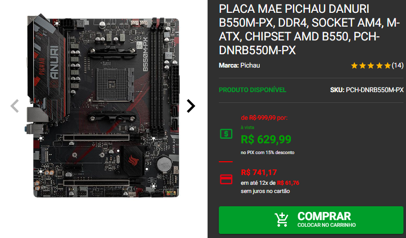 Placa mãe: 3 opções da Pichau em promoção 2 Placa mãe: 3 opções da Pichau em promoção Captura de tela 2024 10 30 181123.png