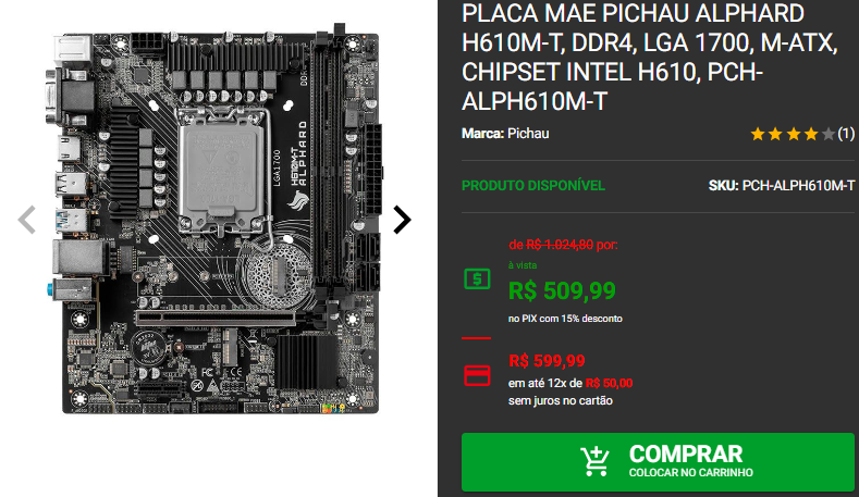 Placa mãe: 3 opções da Pichau em promoção 4 Placa mãe: 3 opções da Pichau em promoção Captura de tela 2024 10 30 182332.png