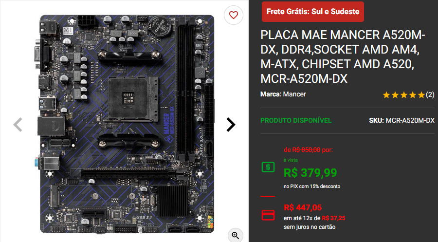 Super Prumo Pichau: 3 opções de Placa Mãe AMD em promoção 2 Super Prumo Pichau: 3 opções de Placa Mãe AMD em promoção Capture2024 10 08 165044.png
