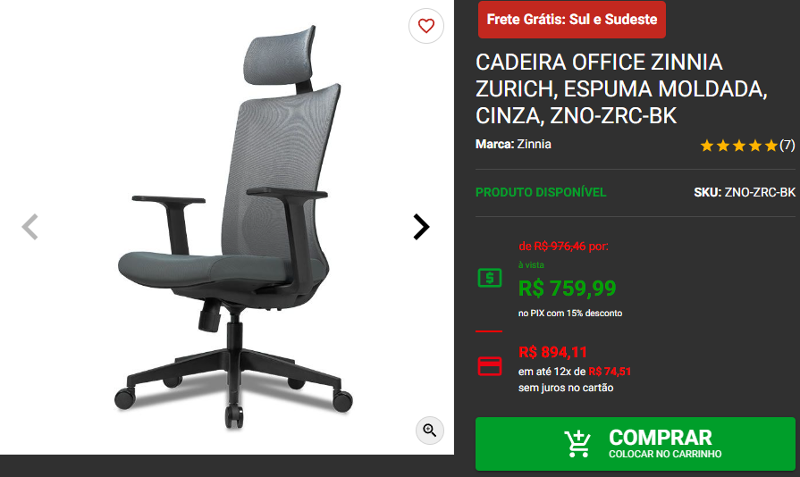 Cadeira Office: 3 opções para aproveitar as promoções da Pichau 3 Cadeira Office: 3 opções para aproveitar as promoções da Pichau Capture2024 10 08 172724.png