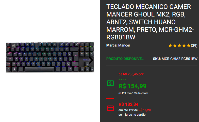 Teclado mecânico: 3 opções de switch brown por menos de R$ 300 3 Teclado mecânico: 3 opções de switch brown por menos de R$ 300 Capture2024 10 10 175440.png