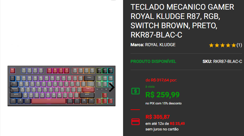 Teclado mecânico: 3 opções de switch brown por menos de R$ 300 4 Teclado mecânico: 3 opções de switch brown por menos de R$ 300 Capture2024 10 10 175733.png