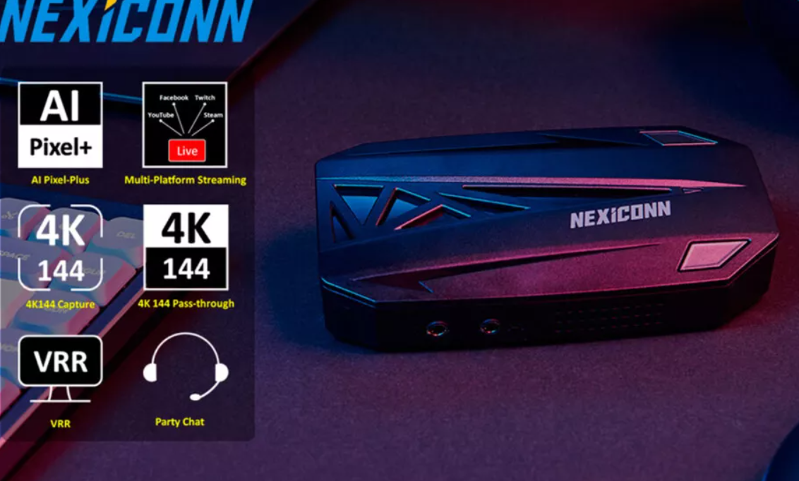 Nexiconn lança placas de captura com upscale para 4K por IA, conheça os modelos 2 Nexiconn