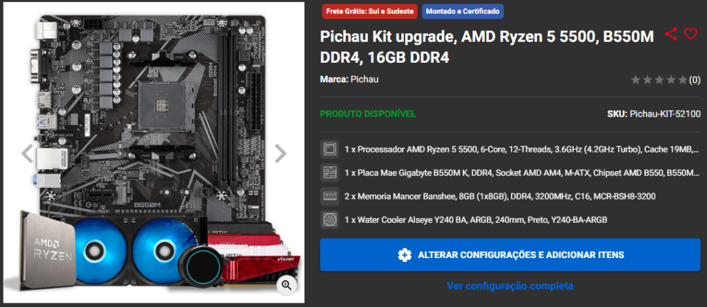Black Friday 24: 3 kits upgrades em promoção no site da Pichau 2 Black Friday 24: 3 kits upgrades em promoção no site da Pichau Captura de tela 2024 11 04 144415