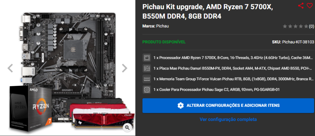 Black Friday 24: 3 kits upgrades em promoção no site da Pichau 4 Black Friday 24: 3 kits upgrades em promoção no site da Pichau Captura de tela 2024 11 04 145305