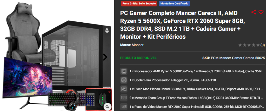 Black Friday 24: 3 PCs Gamers para aproveitar as promoções na Pichau 3 Black Friday 24: 3 PCs Gamers para aproveitar as promoções na Pichau Captura de tela 2024 11 05 163601