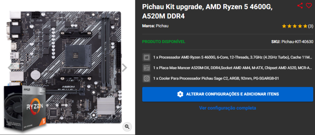Black Friday 24: 3 Kits Upgrade com vídeo integrado Captura de tela 2024 11 06 150132