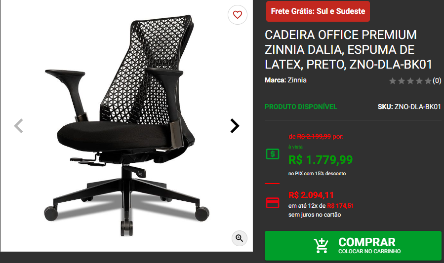 Novem Black: 3 opções de cadeiras premium em promoção 3 Novem Black: 3 opções de cadeiras premium em promoção Captura de tela 2024 11 06 171332