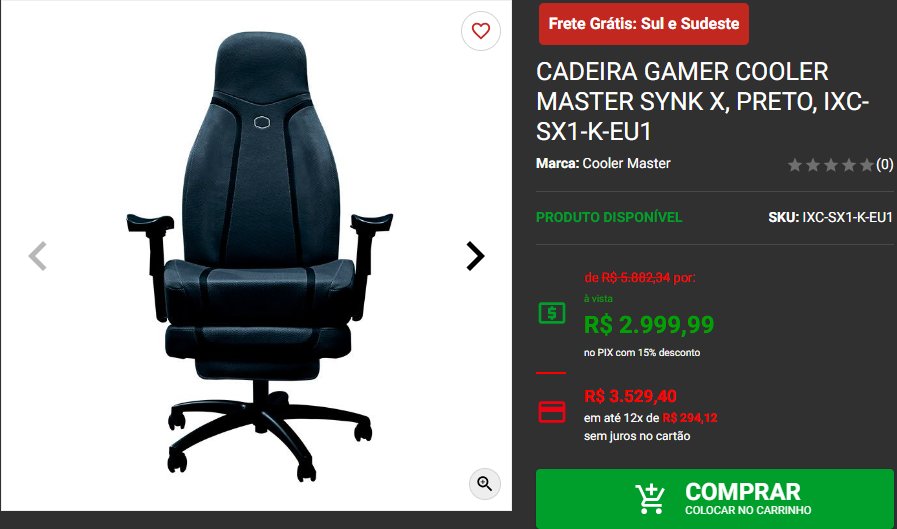 Novem Black: 3 opções de cadeiras premium em promoção 4 Novem Black: 3 opções de cadeiras premium em promoção Captura de tela 2024 11 06 171619