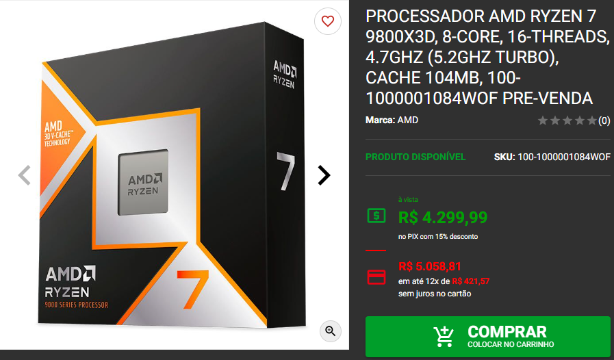 Processador High-End: 3 opções da AMD na Pichau 4 Processador High-End: 3 opções da AMD na Pichau Captura de tela 2024 11 08 180342.png