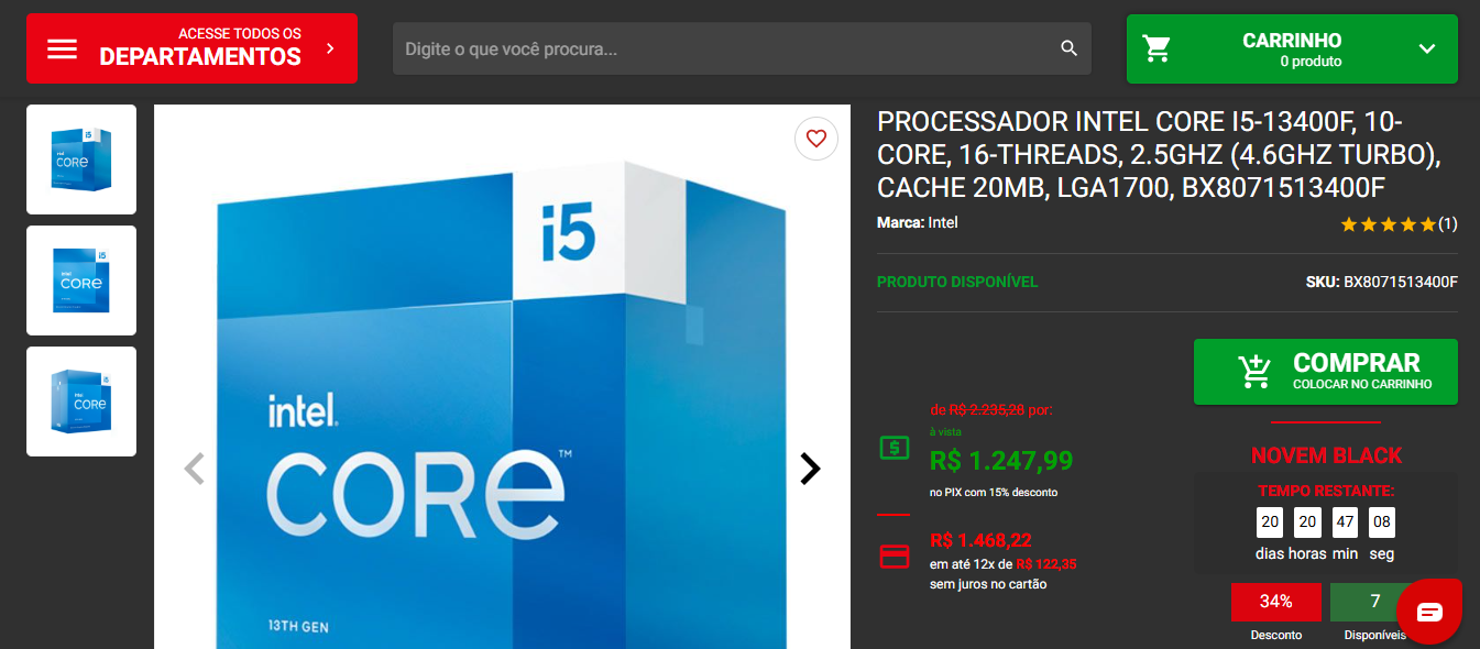 Processador Intel em promoção na NovemBlack da Pichau: veja opções 2 Processador