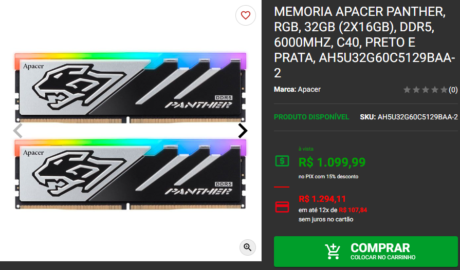 Montamos um PC Gamer branco com Promoção Economizando 1.500 Reais Captura de tela 2024 11 12 183050.png