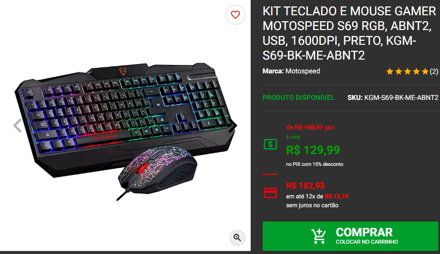 Novem Black: 3 kits periféricos em promoção no site da Pichau Captura de tela 2024 11 12 193559.png
