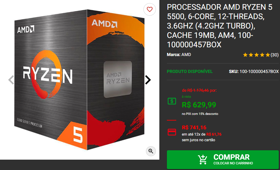 AMD Ryzen 5: 3 opções de processador de entrada em promoção 4 AMD Ryzen 5: 3 opções de processador de entrada em promoção Captura de tela 2024 11 13 124606.png