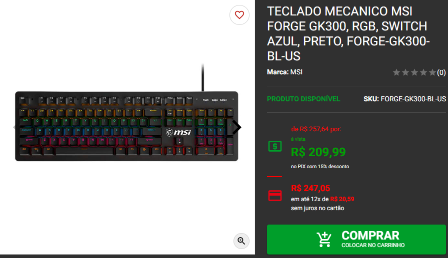 Teclado mecânico: 3 opções por menos de R$300 no site da Pichau 2 Teclado mecânico: 3 opções por menos de R$300 no site da Pichau Captura de tela 2024 11 13 172715.png