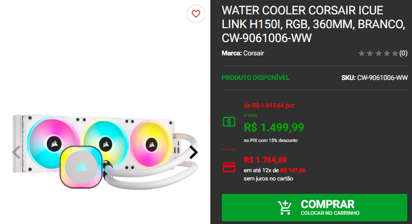 Melhores Water Cooler para o AMD Ryzen 7 9800X3D 3 Melhores Water Cooler para o AMD Ryzen 7 9800X3D Captura de tela 2024 11 14 122754.png