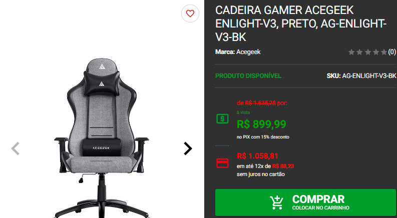 Novem Black: 3 Cadeiras gamers em promoção no site da Pichau 4 Novem Black: 3 Cadeiras gamers em promoção no site da Pichau Captura de tela 2024 11 14 140227.png
