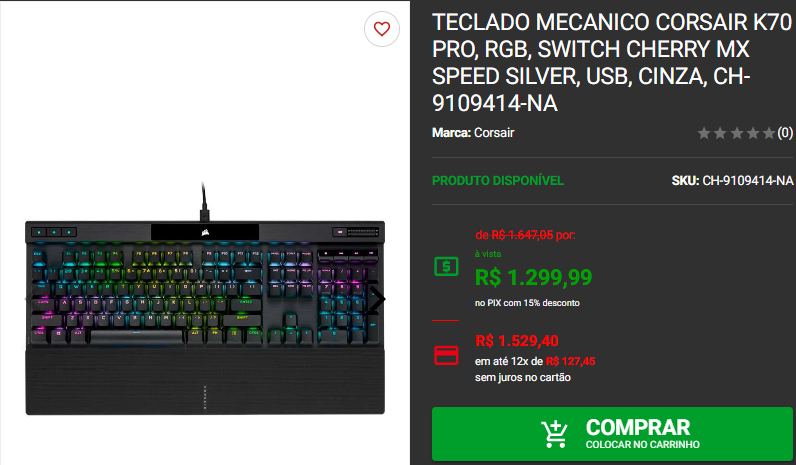Teclado Mecânico: 3 dos melhores teclados disponíveis em promoção na Pichau 4 Teclado Mecânico: 3 dos melhores teclados disponíveis em promoção na Pichau Captura de tela 2024 11 14 184409.png