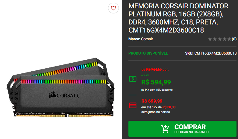 Kits Dual-Channel: 3 opções de kit memória RAM DDR4 na Pichau 3 Kits Dual-Channel: 3 opções de kit memória RAM DDR4 na Pichau Captura de tela 2024 11 14 190201.png
