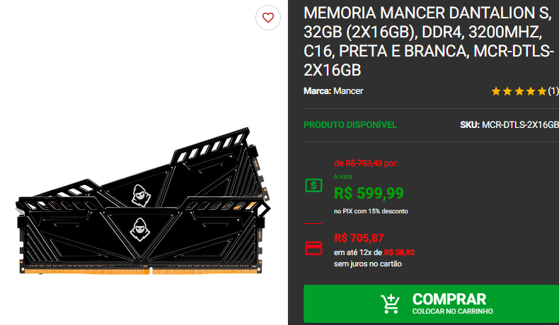 Kits Dual-Channel: 3 opções de kit memória RAM DDR4 na Pichau 4 Kits Dual-Channel: 3 opções de kit memória RAM DDR4 na Pichau Captura de tela 2024 11 14 190506.png