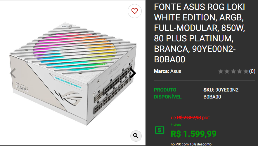 Fonte Gamer: 3 opções Platinum em promoção na Pichau 2 Fonte Gamer: 3 opções Platinum em promoção na Pichau Captura de tela 2024 11 18 161306.png