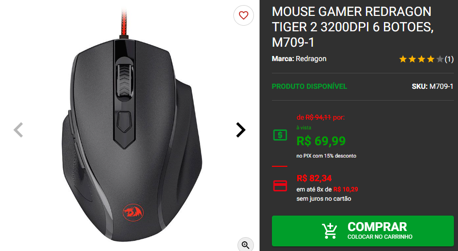 Mouse Gamer: 3 opções por menos de $100 na Pichau 3 Mouse Gamer: 3 opções por menos de $100 na Pichau Captura de tela 2024 11 19 165709.png