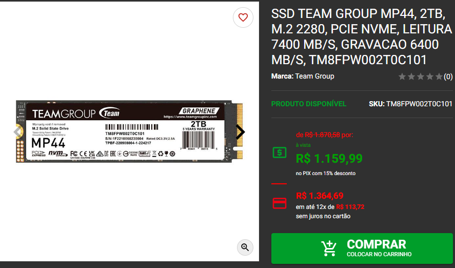 Team Group: 3 SSDs de 2 TB em promoção 3 Team Group: 3 SSDs de 2 TB em promoção Captura de tela 2024 11 19 215448.png