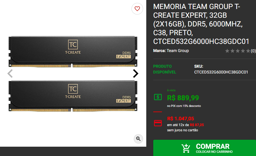 Kit dual-channel: 3 opções DDR5 com preços baixos na Pichau 3 Kit dual-channel: 3 opções DDR5 com preços baixos na Pichau Captura de tela 2024 11 22 161143.png