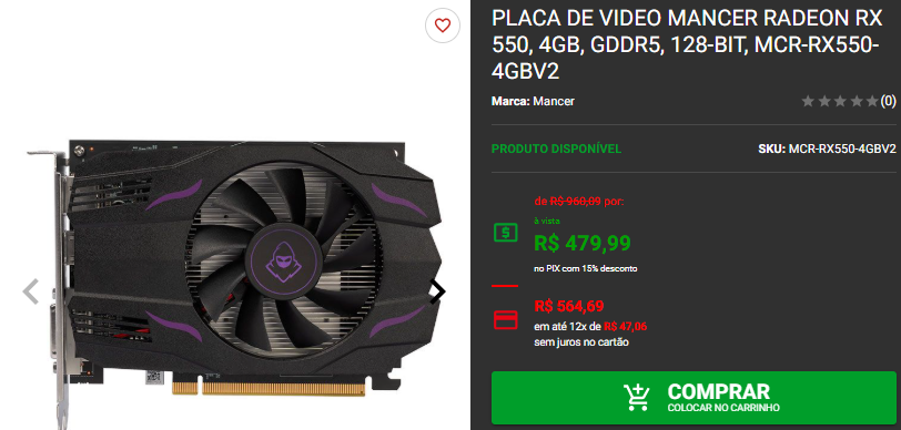 Placa de vídeo: 3 opções em promoção na Pichau 2 Placa de vídeo: 3 opções em promoção na Pichau Captura de tela 2024 11 25 171416.png