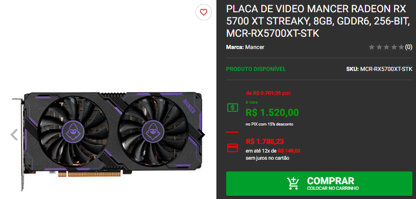 Placa de vídeo: 3 opções em promoção na Pichau 4 Placa de vídeo: 3 opções em promoção na Pichau Captura de tela 2024 11 25 172917.png