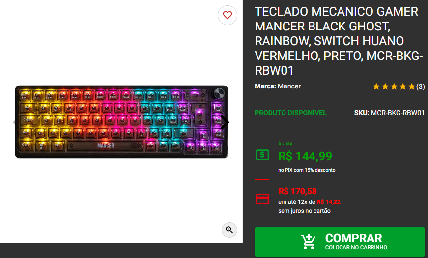 Teclado mecânico: 3 opções por menos de R$ 200 na Pichau 3 Teclado mecânico: 3 opções por menos de R$ 200 na Pichau Captura de tela 2024 11 26 182059.png