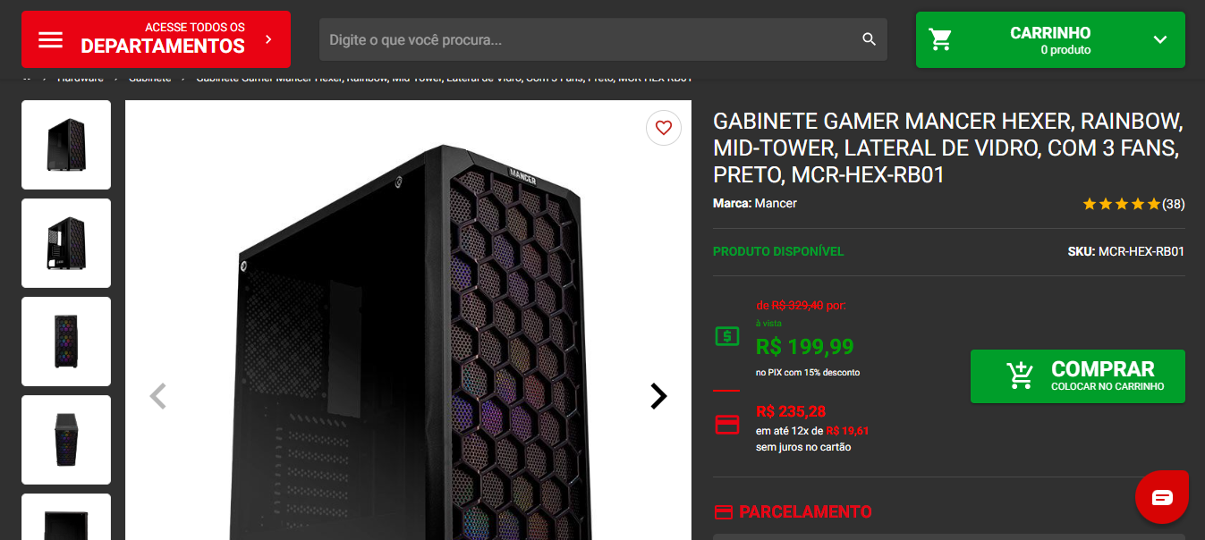 Montamos um PC Gamer custo-benefício com o Intel Core i3-13100 8 Mancer