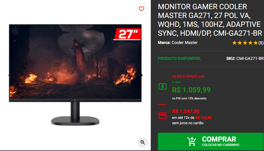 Monitor Gamer: 3 opções Quad HD em promoção na Pichau 3 Monitor Gamer: 3 opções Quad HD em promoção na Pichau Captura de tela 2024 11 28 115104.png