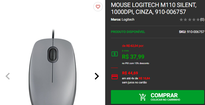 Mouse Barato: 3 opções por menos de R$40 na Pichau 2 Mouse Barato: 3 opções por menos de R$40 na Pichau Captura de tela 2024 11 29 174448.png