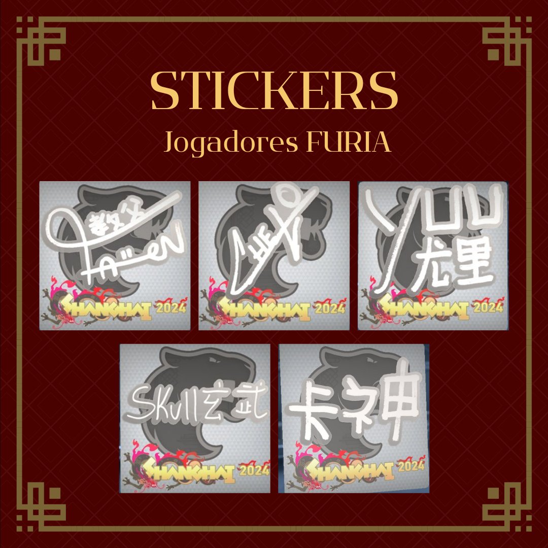 CS2: Veja os stickers dos times brasileiros para o Major Xangai 2 CS2: Veja os stickers dos times brasileiros para o Major Xangai GddyDplWkAA uYz