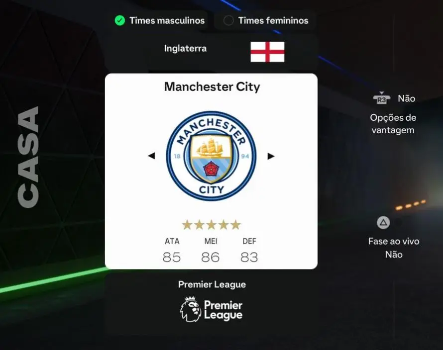 EA FC: Os melhores times da Premier League no EA FC 25 city.jpg