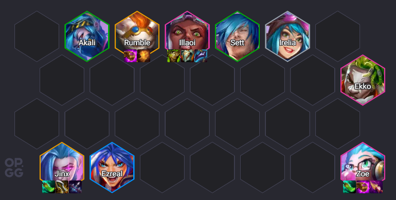 TFT: Melhor composição Rebelde para subir de elo no set 13 2 disposição da melhor composição de Rebelds do TFT
