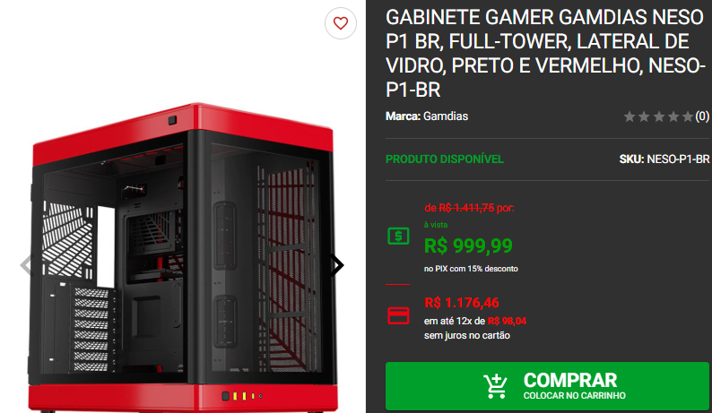 Gabinete gamer: 3 opções full-tower em promoção na Pichau 4 Gabinete gamer: 3 opções full-tower em promoção na Pichau Captura de tela 2024 12 02 171002.png