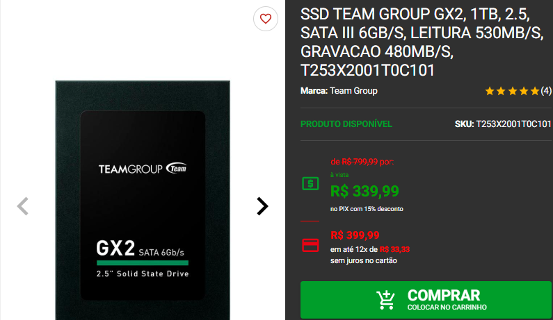 SATA III: 3 opções em promoção na Pichau 4 SATA III: 3 opções em promoção na Pichau Captura de tela 2024 12 02 182554.png