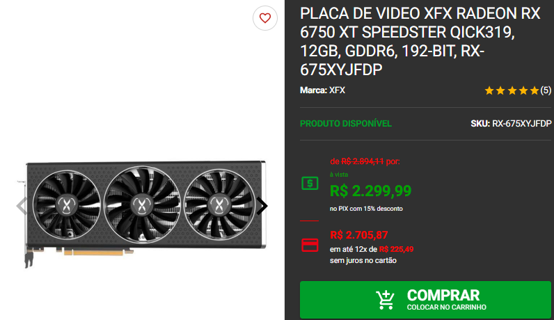 Placa de vídeo: 3 opções Radeon RX em promoção na Pichau 3 Placa de vídeo: 3 opções Radeon RX em promoção na Pichau Captura de tela 2024 12 03 120354.png