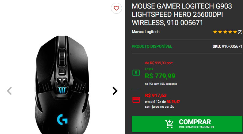 Mouse Gamer: 3 opções de alto desempenho em promoção 2 Mouse Gamer: 3 opções de alto desempenho em promoção Captura de tela 2024 12 03 182234.png