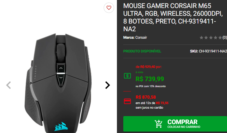 Mouse Gamer: 3 opções de alto desempenho em promoção 3 Mouse Gamer: 3 opções de alto desempenho em promoção Captura de tela 2024 12 03 184623.png